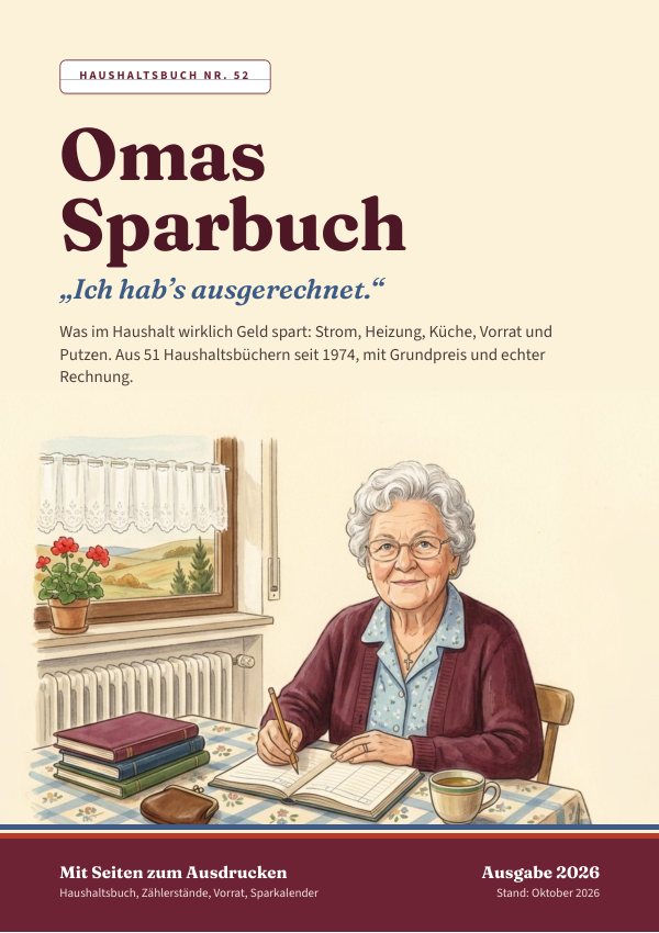 Titelseite von Omas Sparbuch